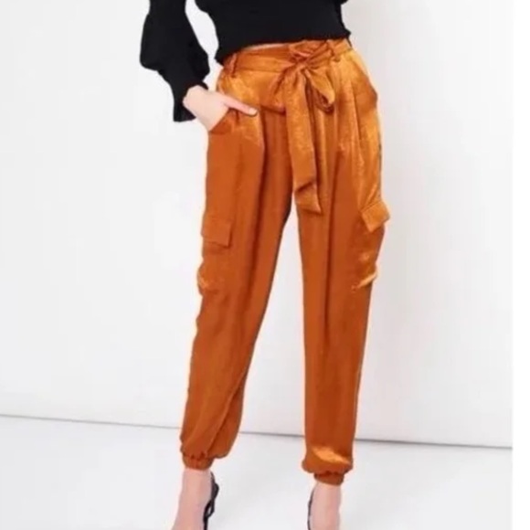 MICHAEL Michael Kors Pants - Michael Kors burnt umber belted pants size M.